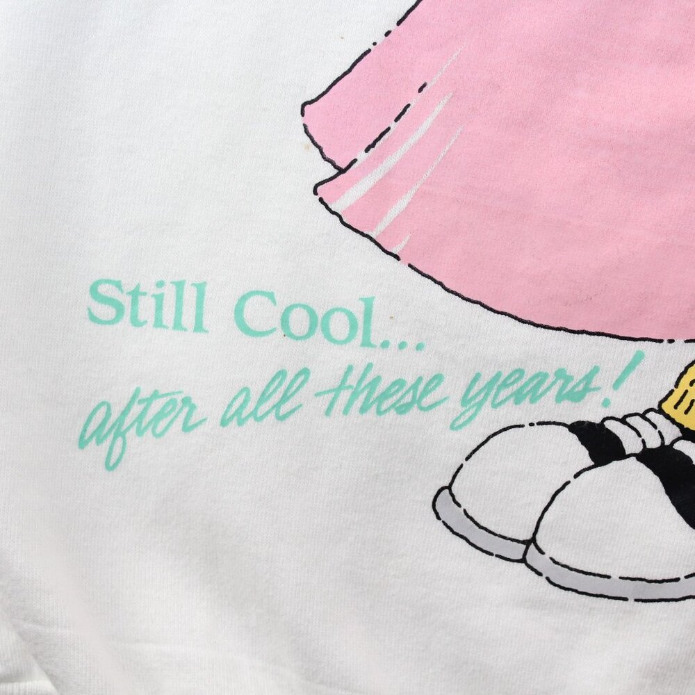Vintage 1987 Large Womens Graphic Bobby Sox Bunny Poodle Skirt Sweatshirt - Picture 6 of 11